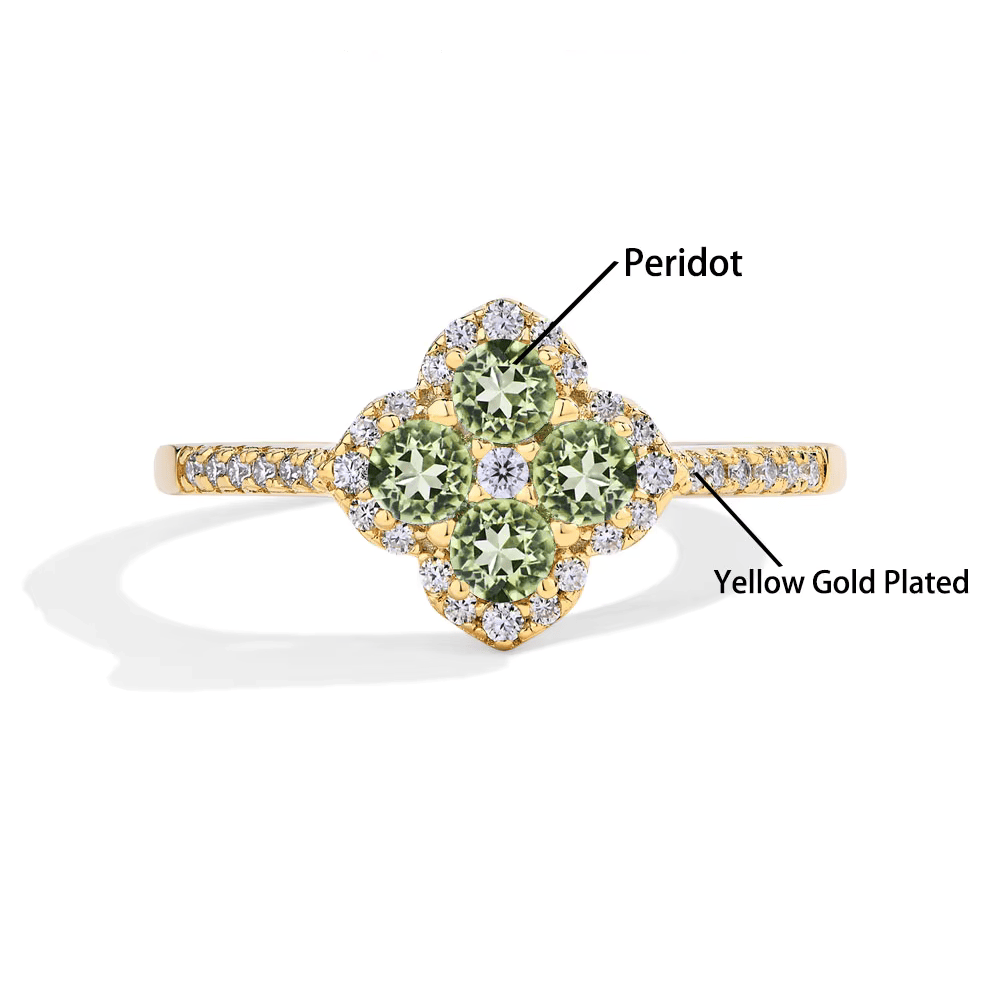 Moissanite Ring - Clover Design