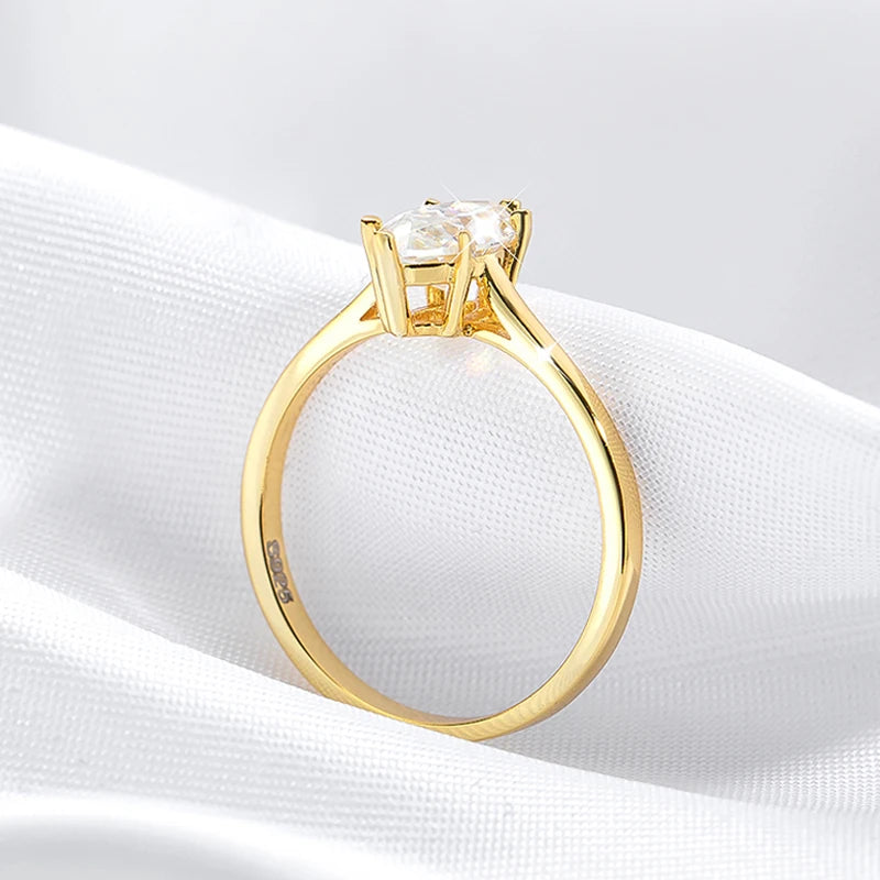 Moissanite Ring - 1 Carat Marquise