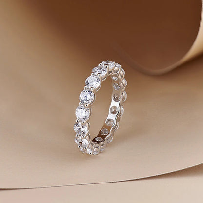 Moissanite Eternity Ring