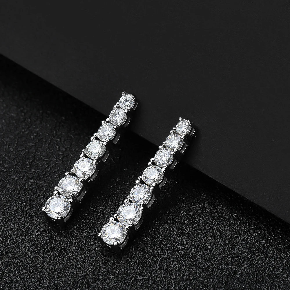 Moissanite Earrings - Pendant design - 5.6 Carat