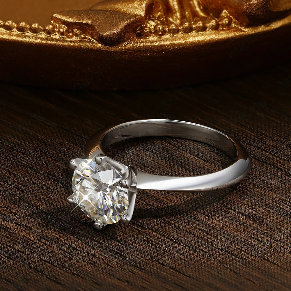 Moissanite ring - Solitaire Brilliant