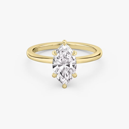 Moissanite Ring - 1 Carat Marquise
