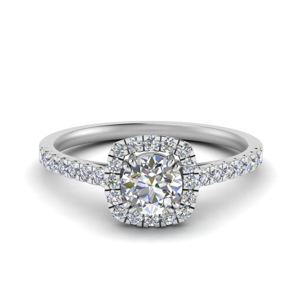 Moissanite Ring - Square Design