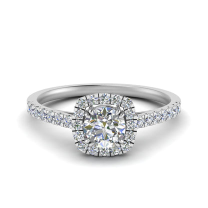 Moissanite Ring - Square Design